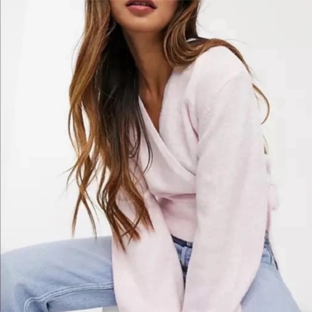Pink Tie Sweater